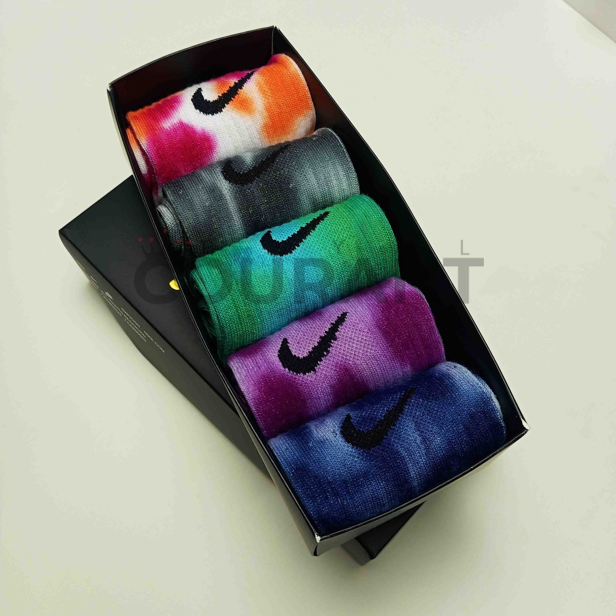 Picture of Custom Dyed Socks Unisex- 5 Pair- Unique Hand Dye Socks