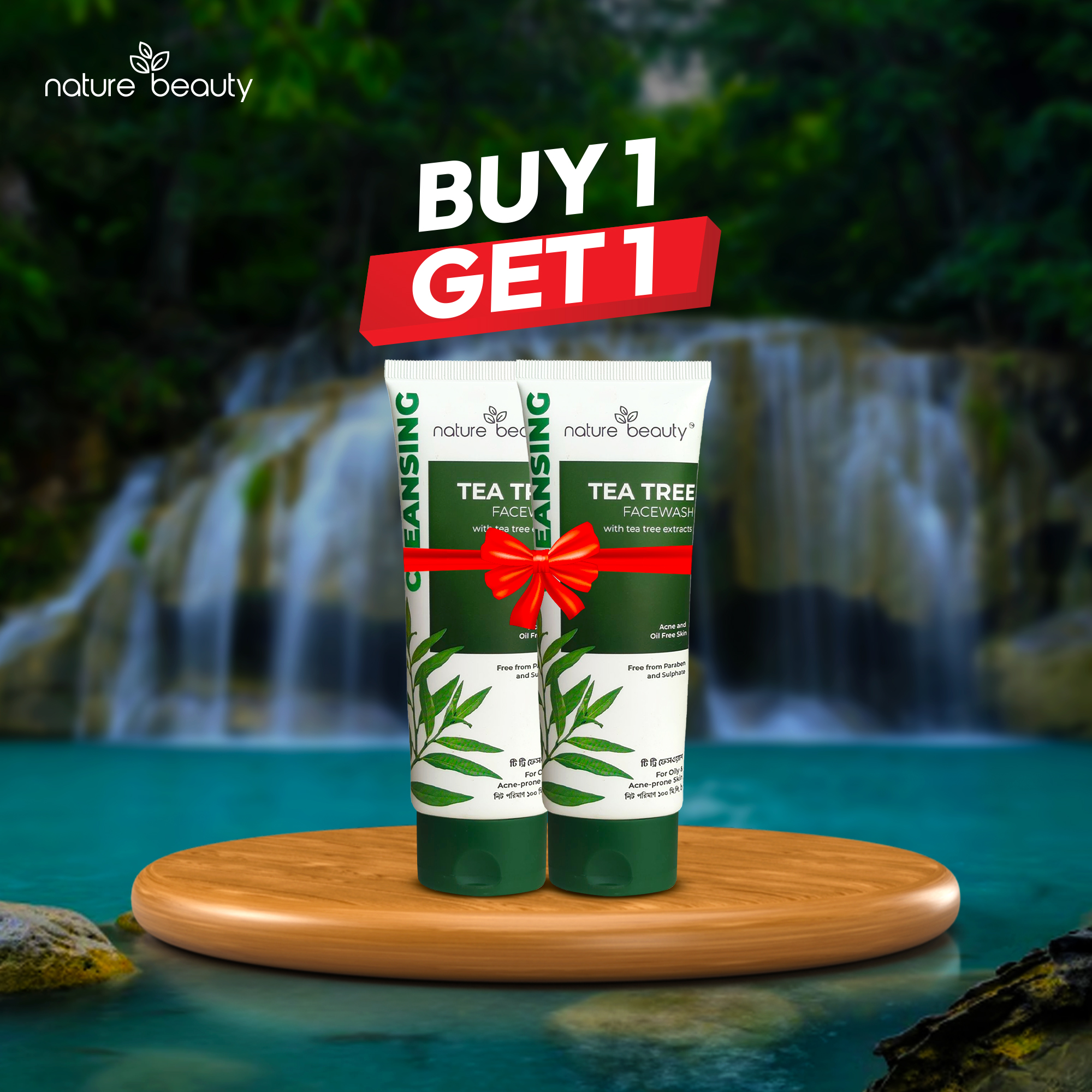 Picture of Nature Beauty Tea Tree Face Wash (Buy 01 Get 01)