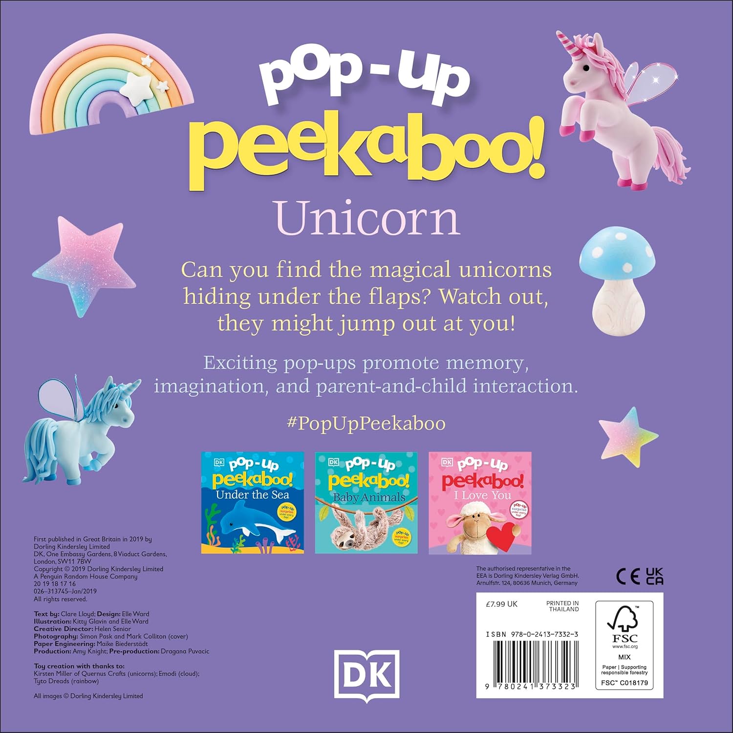Picture of Pop-Up Peekaboo! Unicorn [Board book] DK Board book