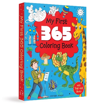 Picture of My First 365 Coloring Book: Jumbo Coloring Book For Kids (With Tear Out Sheets) Paperback