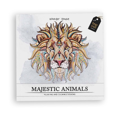 Picture of Majestic Animals: Colouring books for Adults with tear out sheets Paperback