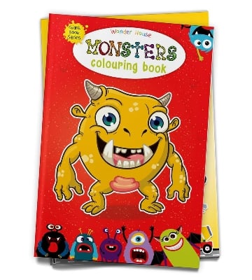 Picture of Monster Colouring Book (Giant Book Series) : Jumbo Sized Colouring Books [Paperback] Wonder House Books Editorial Paperback