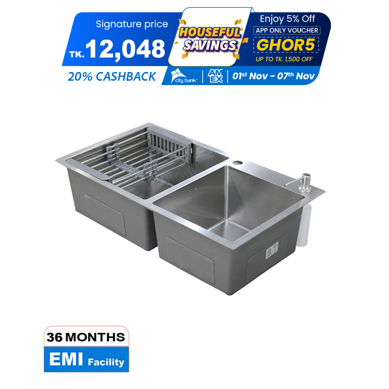 Picture of Rizco Senorita 36 Inch KC Heavy Stainless Kitchen Sink (Best Price)