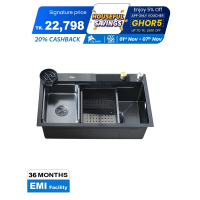 Picture of Rizco Senorita Divine 30 Inch Multi Functional Heavy Stainless Kitchen Sink (Best Price)