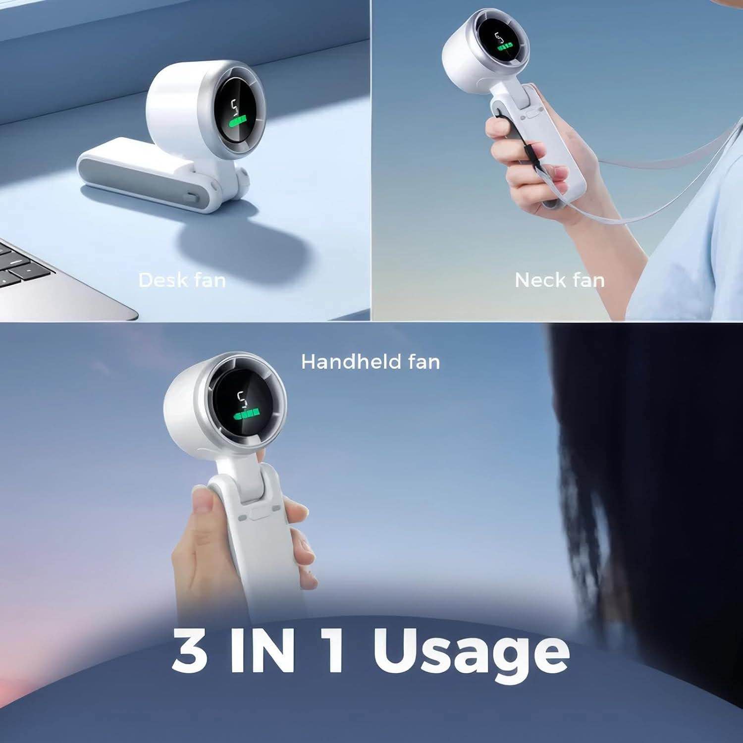 Picture of Mini Turbo Portable Fan | Portable Turbo Fan Mini | 3600 mAh Turbo Fan |