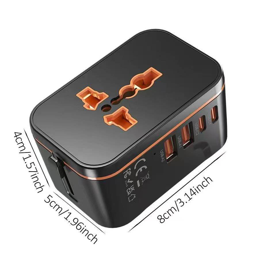 Picture of Universal Travel Adapter | Travel Adapter for bloggers & Tour Lovers | USB - Type C Travel Adapter