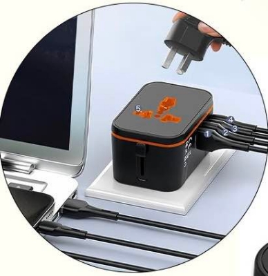 Picture of Universal Travel Adapter | Travel Adapter for bloggers & Tour Lovers | USB - Type C Travel Adapter