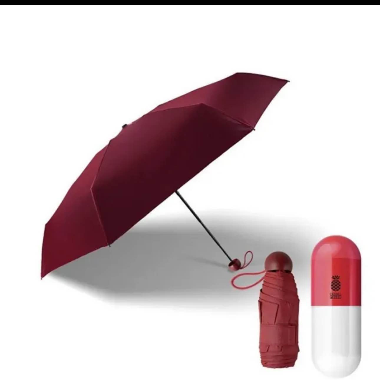 Picture of Stylish Cute Capsule Umbrella Trendy Compact Portable Design