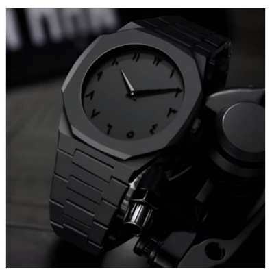 Picture of Mens Trending Arabic Aura Watch | Arabic Dial Watch | Matte Watch | Trendy Watch | Watch For boys | Fashional Trending Watch Black