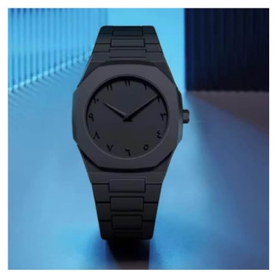 Picture of Mens Trending Arabic Aura Watch | Arabic Dial Watch | Matte Watch | Trendy Watch | Watch For boys | Fashional Trending Watch Black