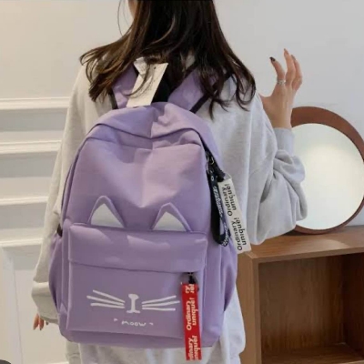 Picture of Girls Backpack | Meaw Backpack | Coaching Bag School Bag for Girls | Girls Totte Bag | Trendy Bag for Girls | College Bag