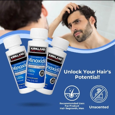 Picture of Original Minoxidil Hair Growth Solution for Men & Women – Prevent Hair Fall, Regrow Thicker Hair, Fast Results