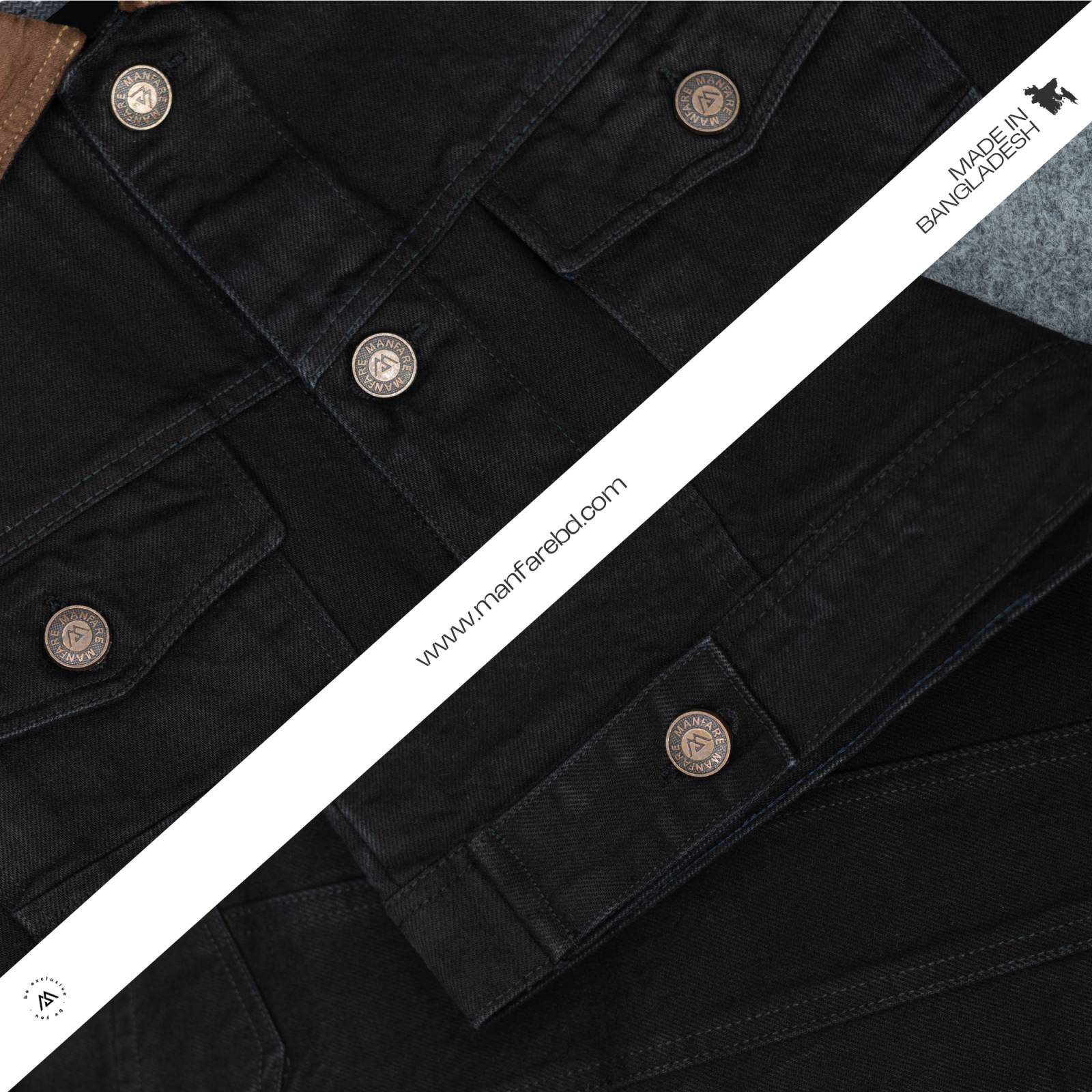 Picture of Premium Sherpa Lined Denim Jacket For Men I MFJ-21