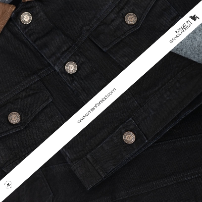 Picture of Premium Sherpa Lined Denim Jacket For Men I MFJ-21