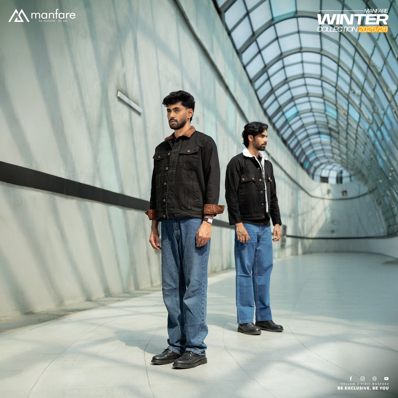 Picture of Premium Sherpa Lined Denim Jacket For Men I MFJ-21