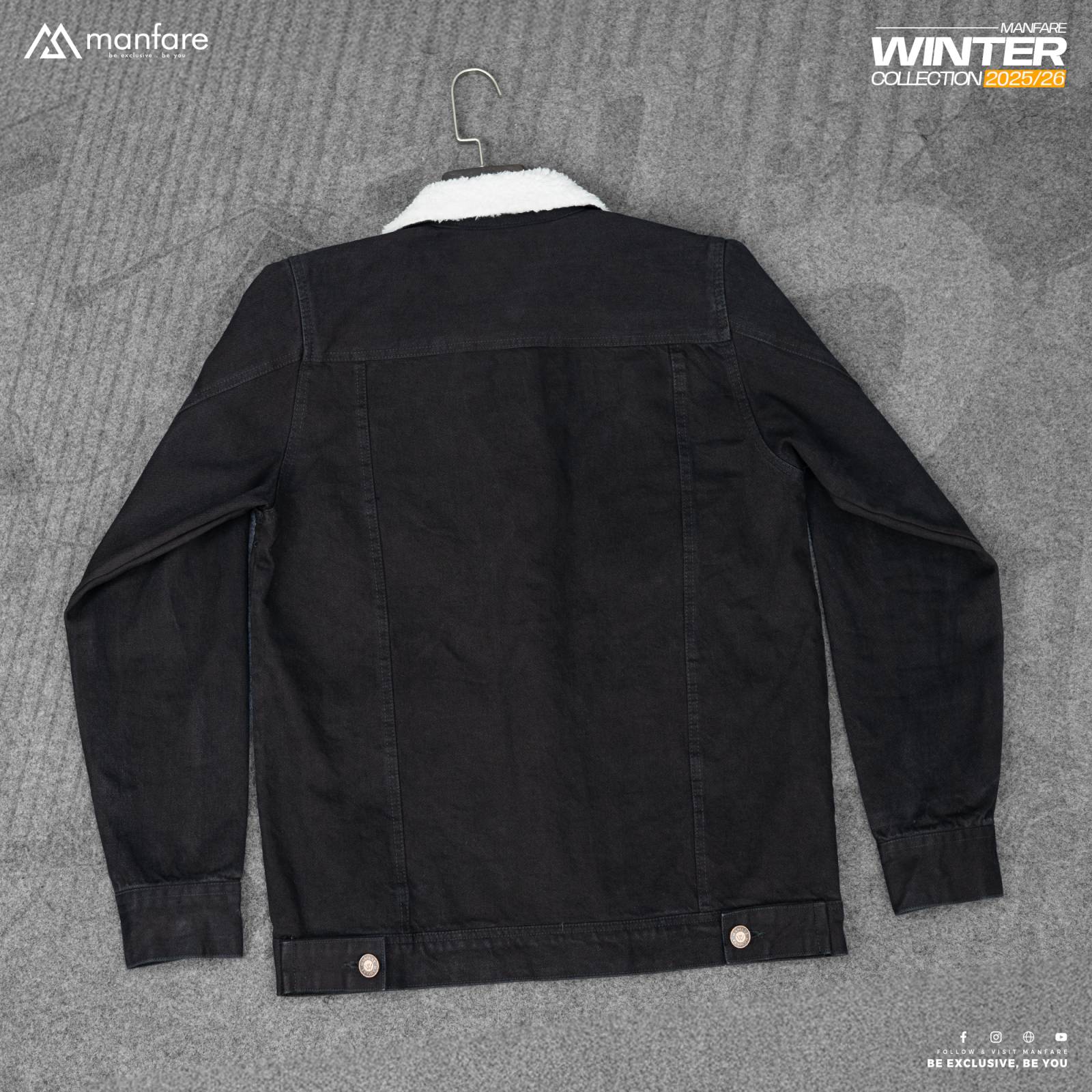 Picture of Premium Sherpa Lined Denim Jacket For Men I MFJ-24