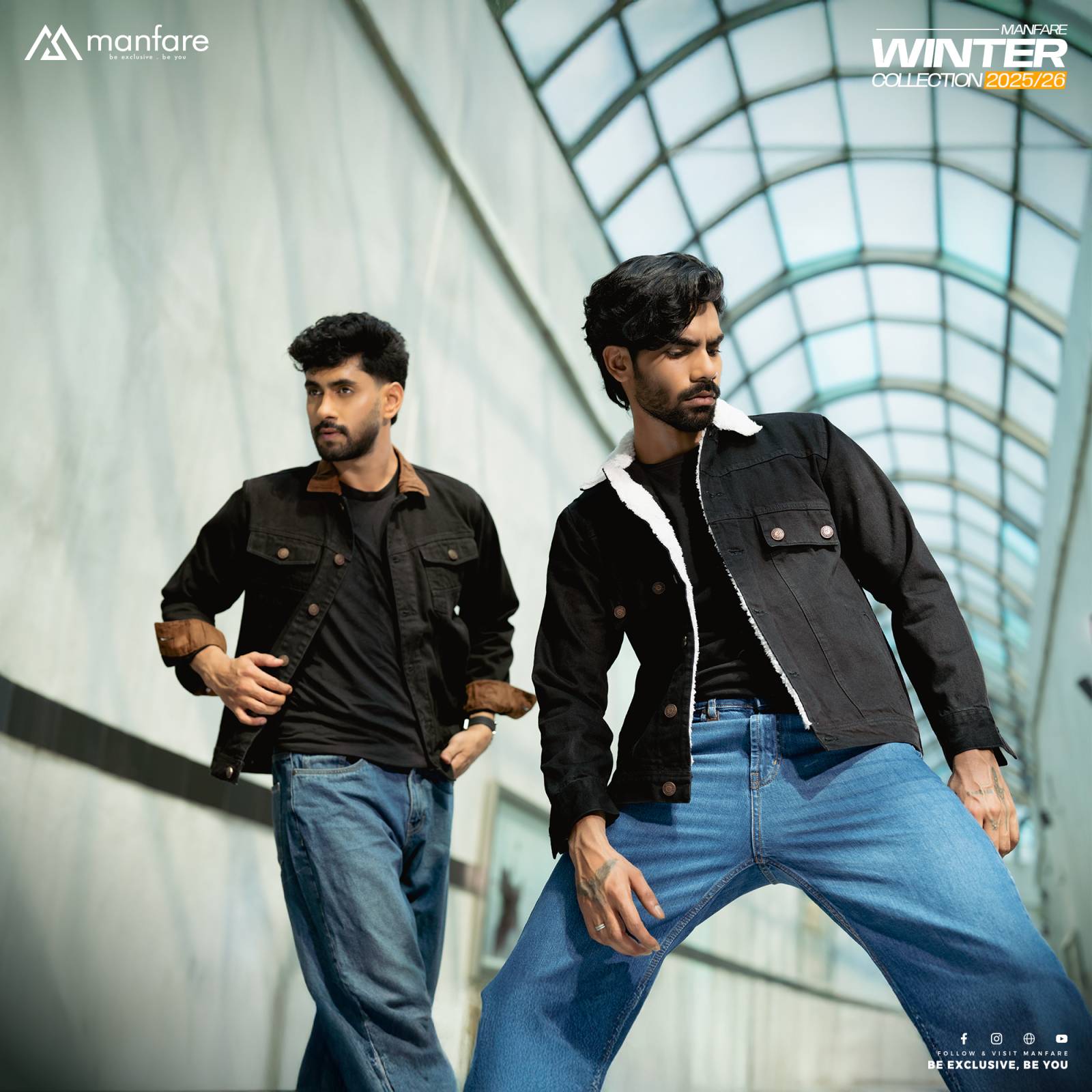 Picture of Premium Sherpa Lined Denim Jacket For Men I MFJ-24