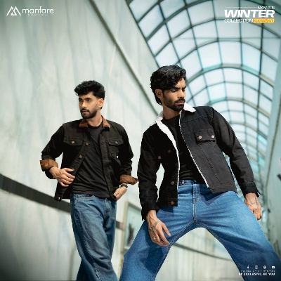 Picture of Premium Sherpa Lined Denim Jacket For Men I MFJ-24