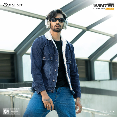 Picture of Premium Sherpa Lined Denim Jacket For Men I MFJ-25