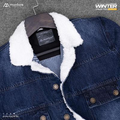 Picture of Premium Sherpa Lined Denim Jacket For Men I MFJ-25