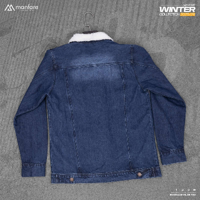 Picture of Premium Sherpa Lined Denim Jacket For Men I MFJ-25
