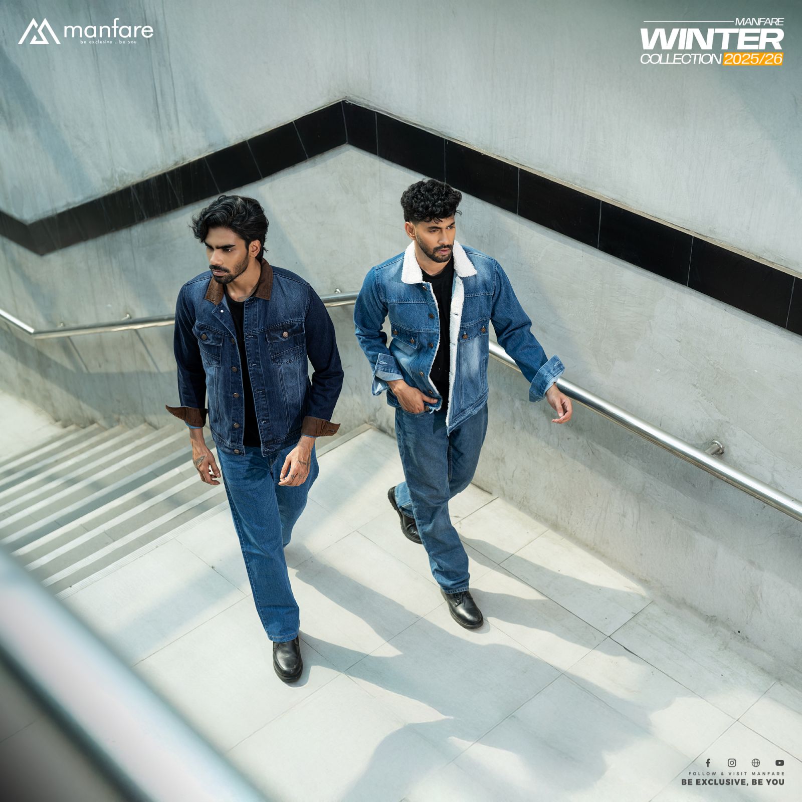 Picture of Premium Sherpa Lined Denim Jacket For Men I MFJ-26