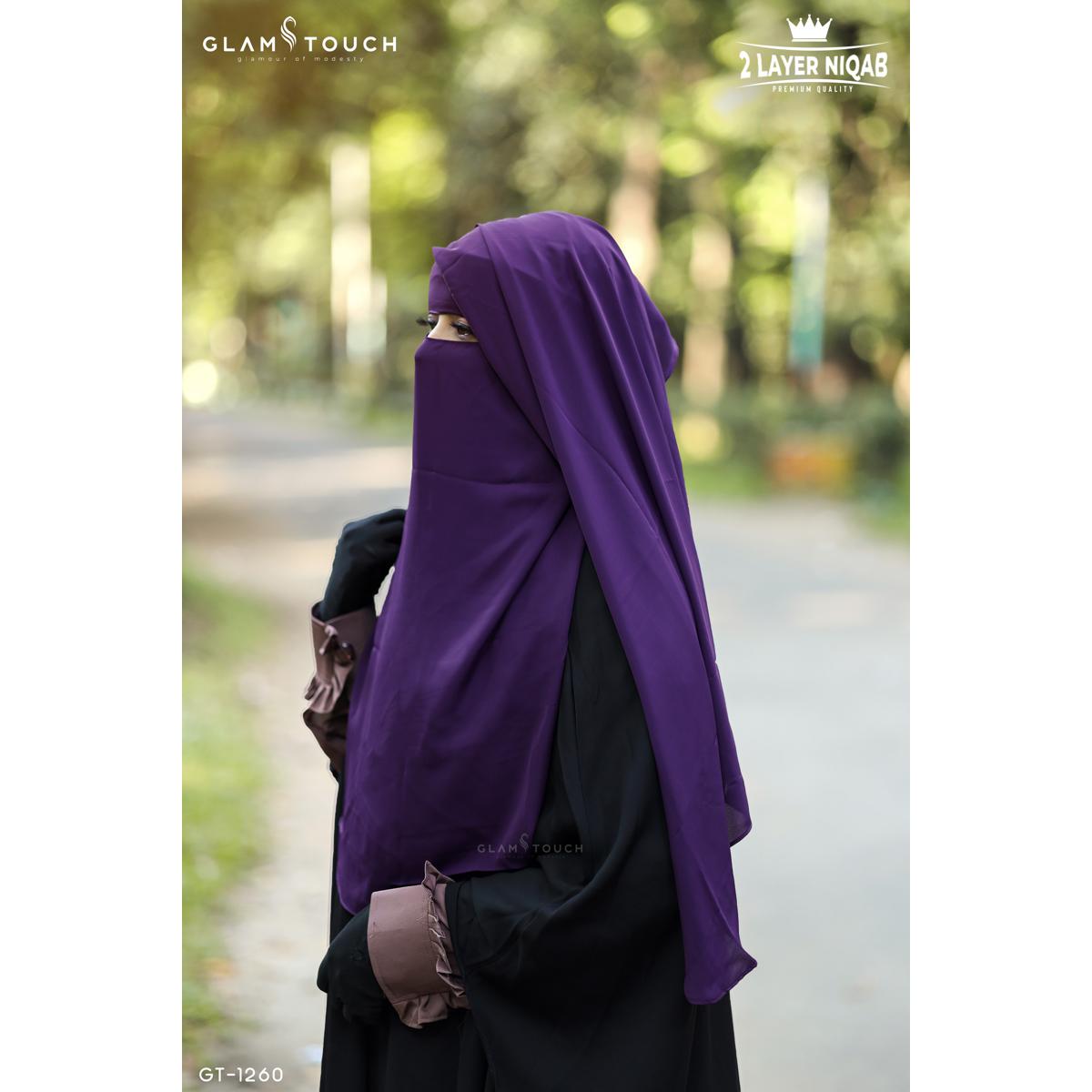 Picture of Glam Touch Premium Naomi Double Part Flap Niqab