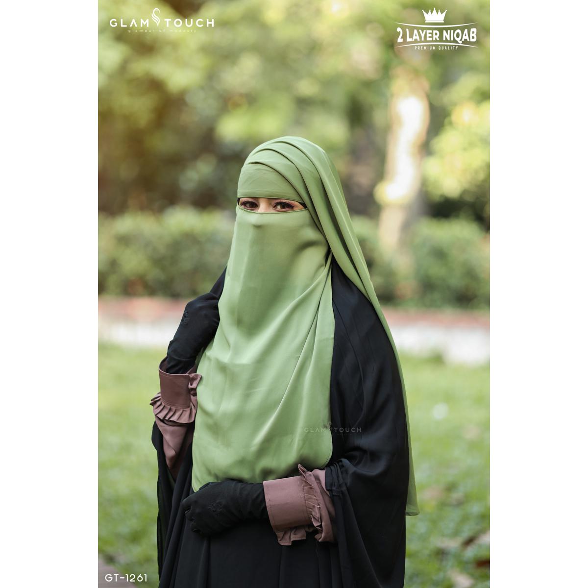 Picture of Glam Touch Premium Naomi Double Part Flap Niqab