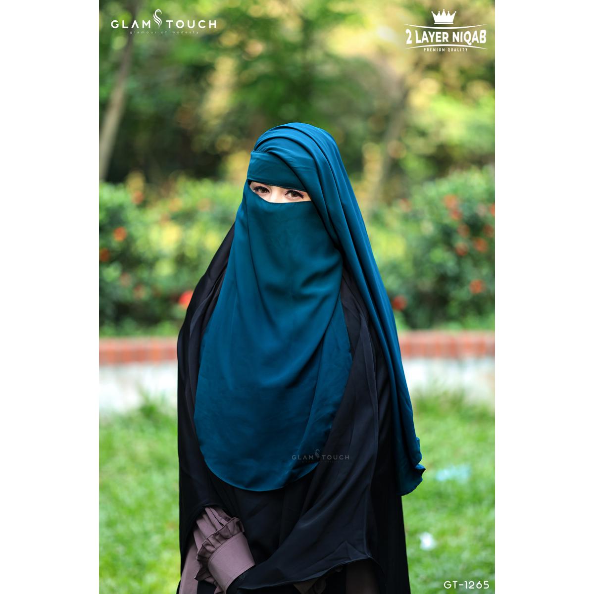 Picture of Glam Touch Premium Two Layer Flap Niqab Collection