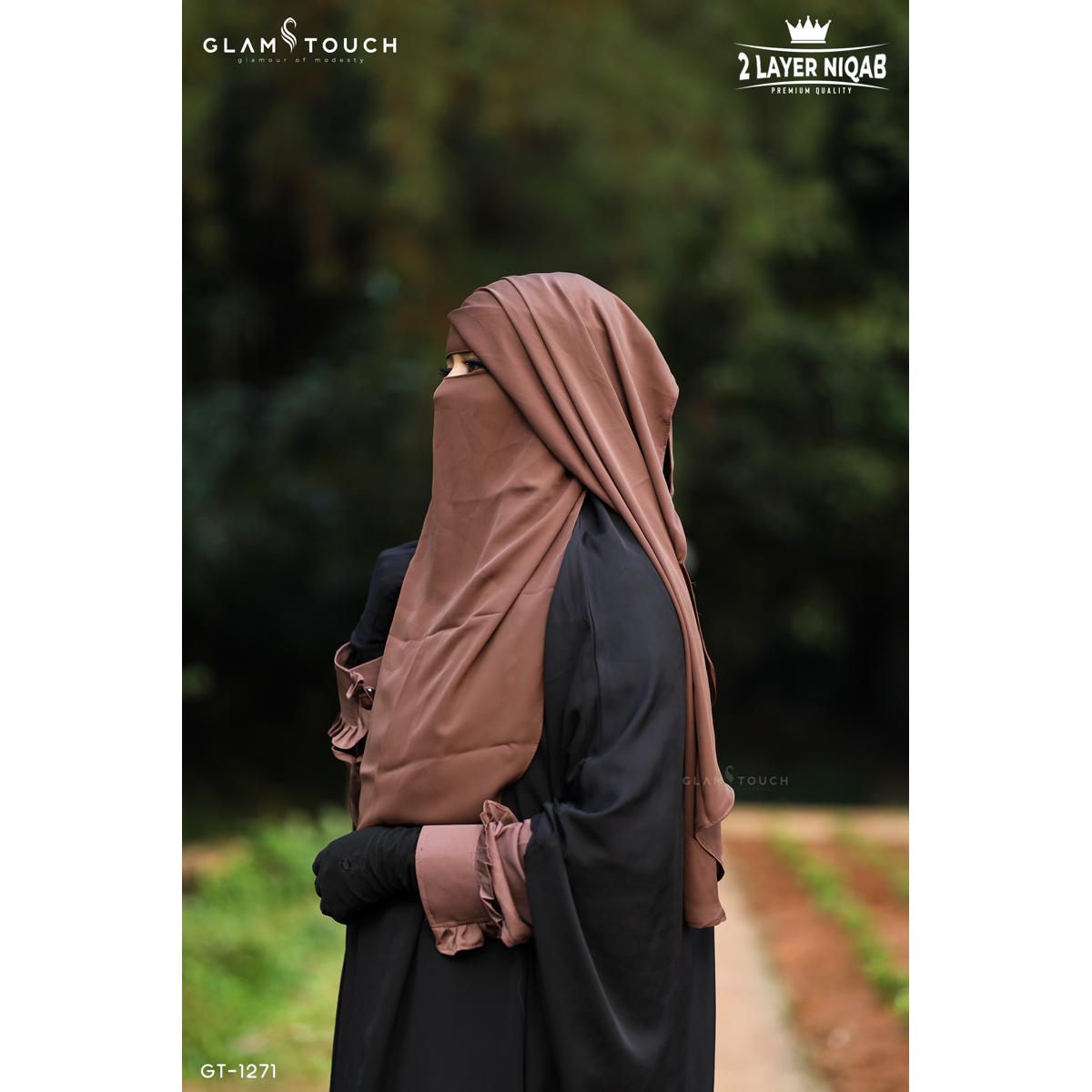 Picture of Glam Touch Premium Naomi Double Part Flap Niqab