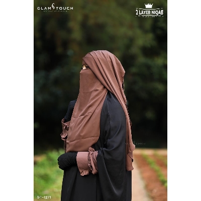 Picture of Glam Touch Premium Naomi Double Part Flap Niqab