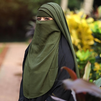 Picture of Glam Touch Premium Naomi Double Part Flap Niqab