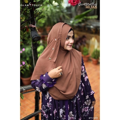Picture of Butterfly Full Coverage One Loop Ready Hijab