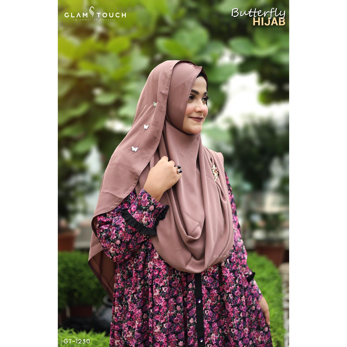 Picture of Butterfly Full Coverage One Loop Ready Hijab