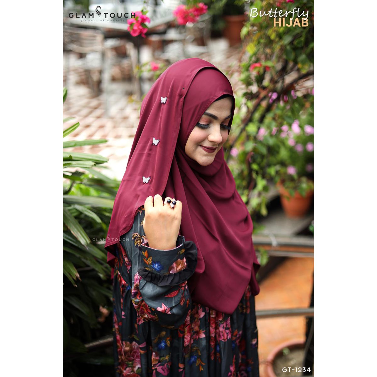 Picture of Butterfly Full Coverage One Loop Ready Hijab