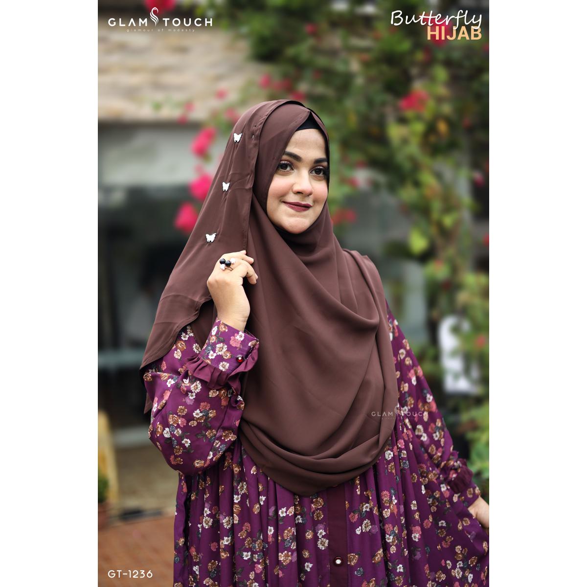Picture of Butterfly Full Coverage One Loop Ready Hijab