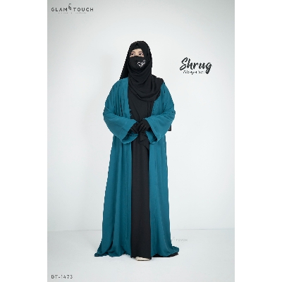 Picture of Glam Touch Premium Shrug Abaya 3 Part Set