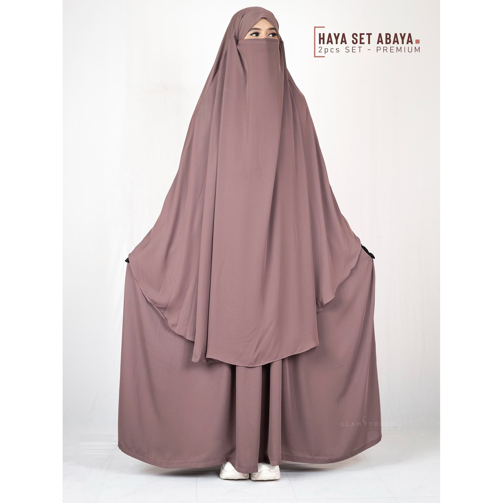 Picture of Glam Touch- Haya 2 Part Premium Set Abaya