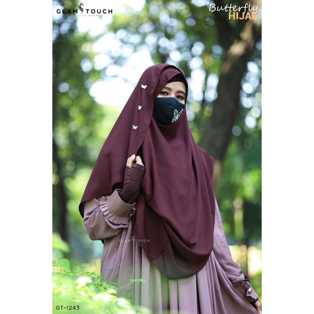 Picture of Butterfly Full Coverage One Loop Ready Hijab
