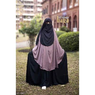 Picture of Glam Touch- Haya 3 Part Premium Set Abaya