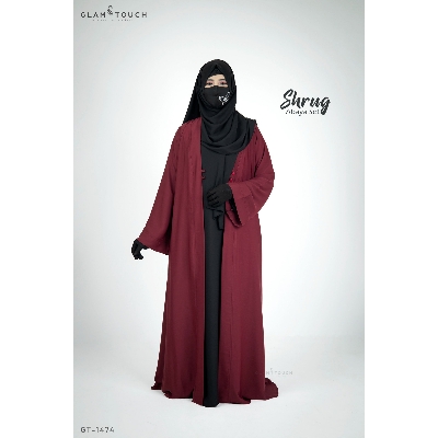 Picture of Glam Touch Premium Shrug Abaya 3 Part Set