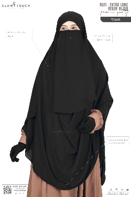 Picture of Glam Touch Extra Coverage- Rufi One Loop Ready Hijab Niqab Set