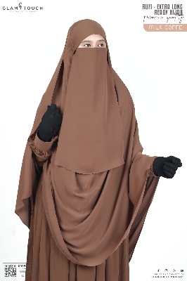 Picture of Glam Touch Extra Coverage- Rufi One Loop Ready Hijab Niqab Set