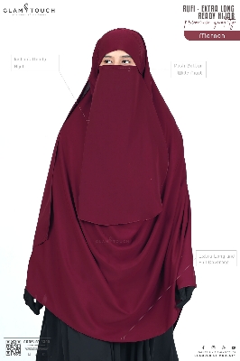 Picture of Glam Touch Extra Coverage- Rufi One Loop Ready Hijab Niqab Set