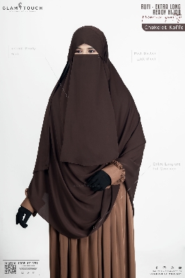 Picture of Glam Touch Extra Coverage- Rufi One Loop Ready Hijab Niqab Set