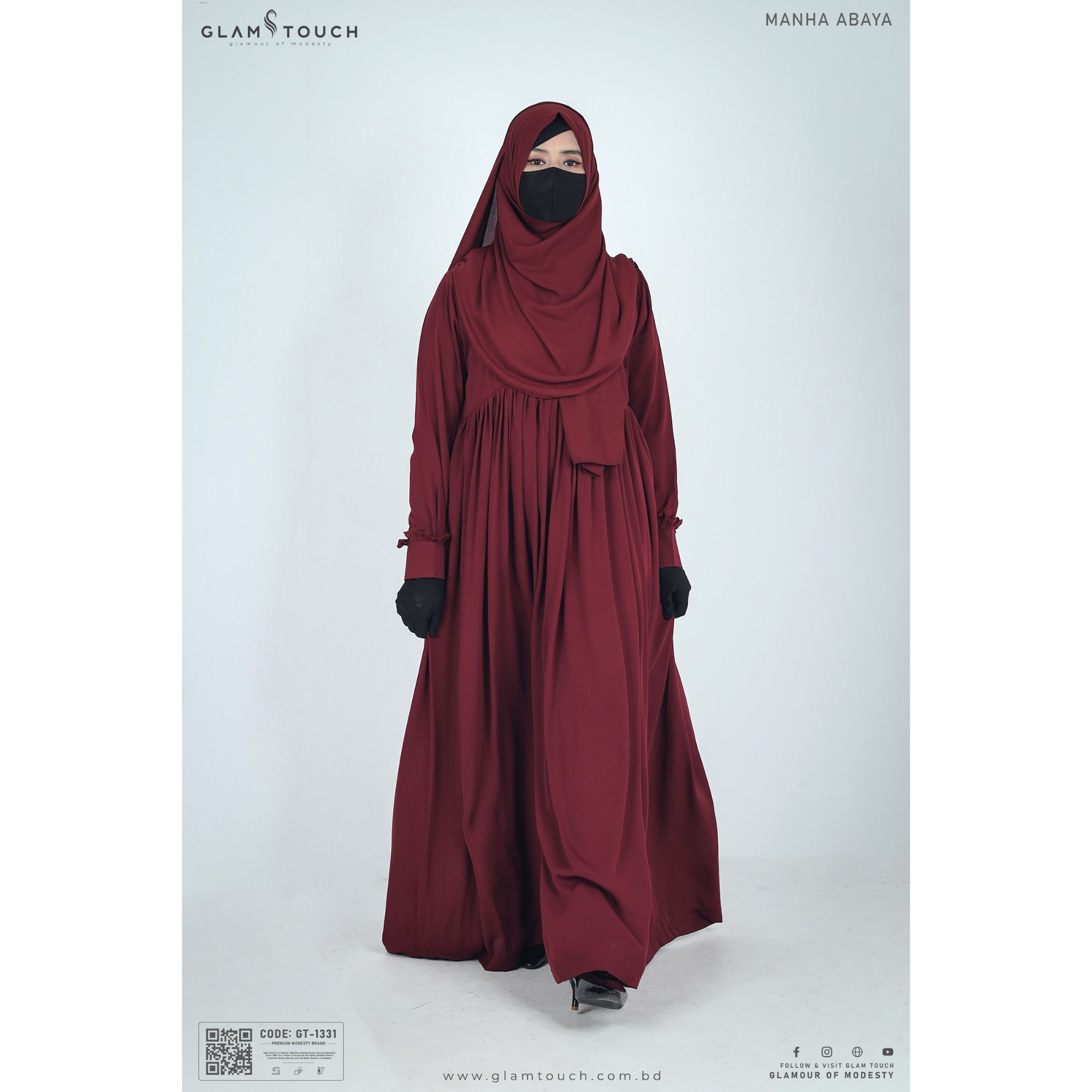 Picture of Glam Touch Premium Manha Solid Abaya