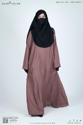 Picture of Glam Touch Premium Muhtasim Regular Plain Abaya