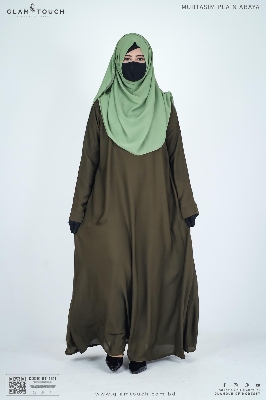 Picture of Glam Touch Premium Muhtasim Regular Plain Abaya