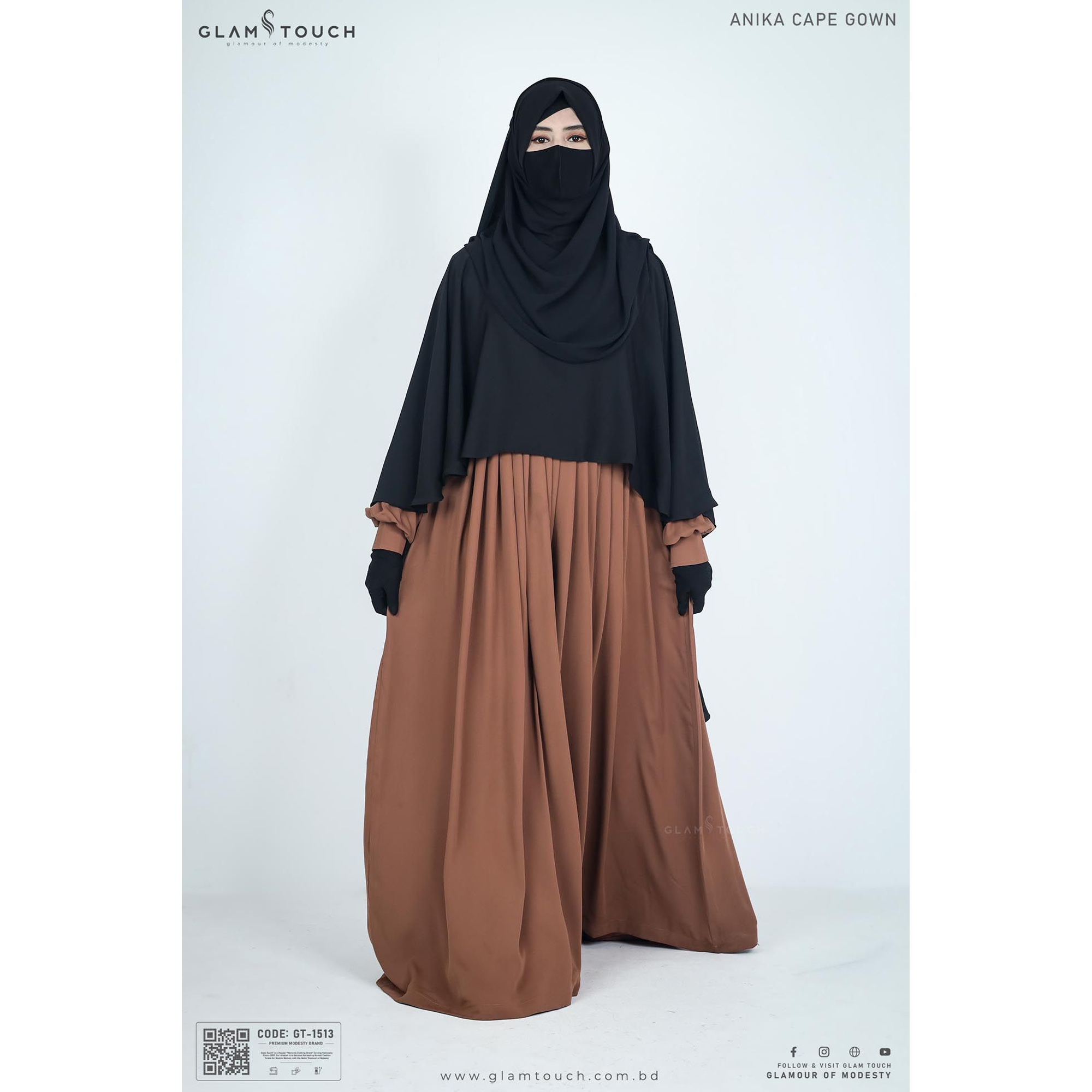 Picture of Glam Touch Premium Anika Cape Gown Abaya