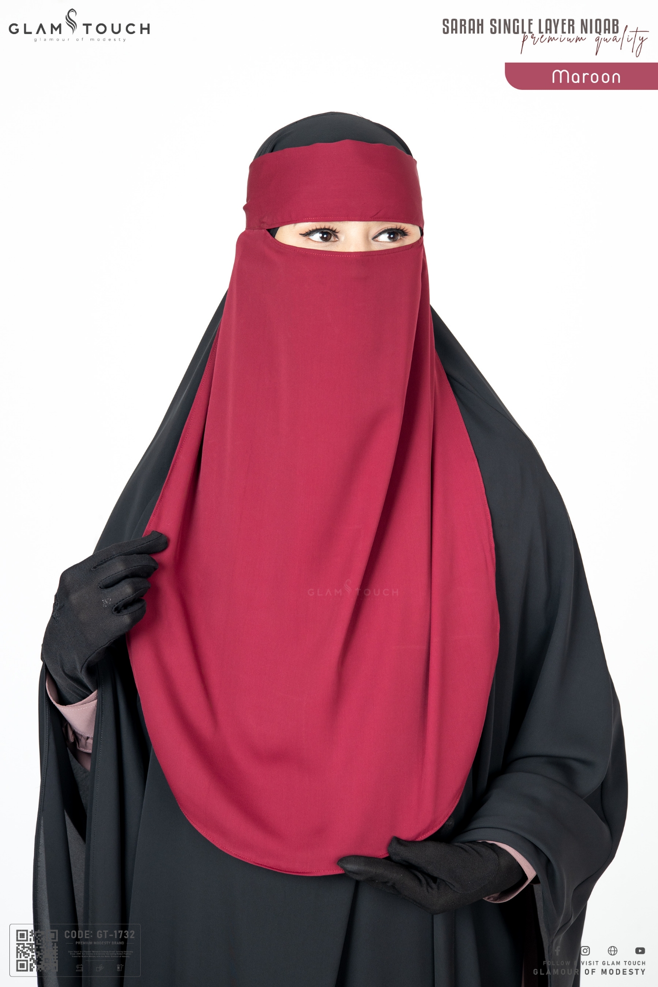 Picture of Glam Touch Premium - Sarah Single Layer Long Niqab